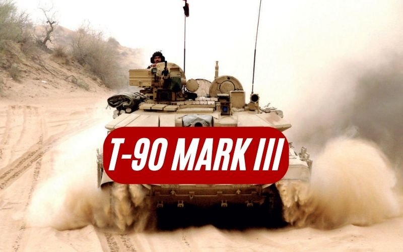  The first advanced T-90 Mark III tanks produced and delivered to the Indian army